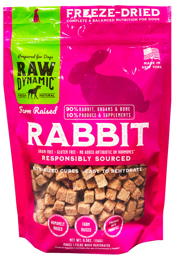 Raw Dynamic Rabbit Formula Freeze Dried Dog Food