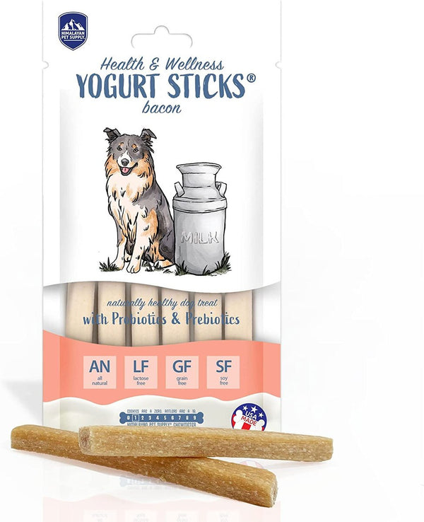 Himalayan Pet Supply Yogurt Sticks Bacon Dog Treats