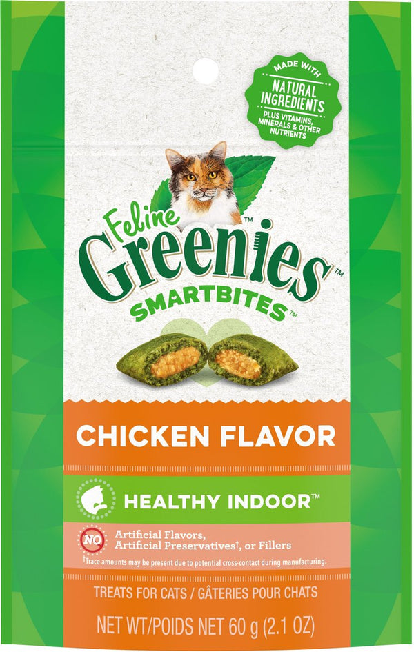 Greenies Feline Chicken Flavor Healthy Indoor Cat Treats