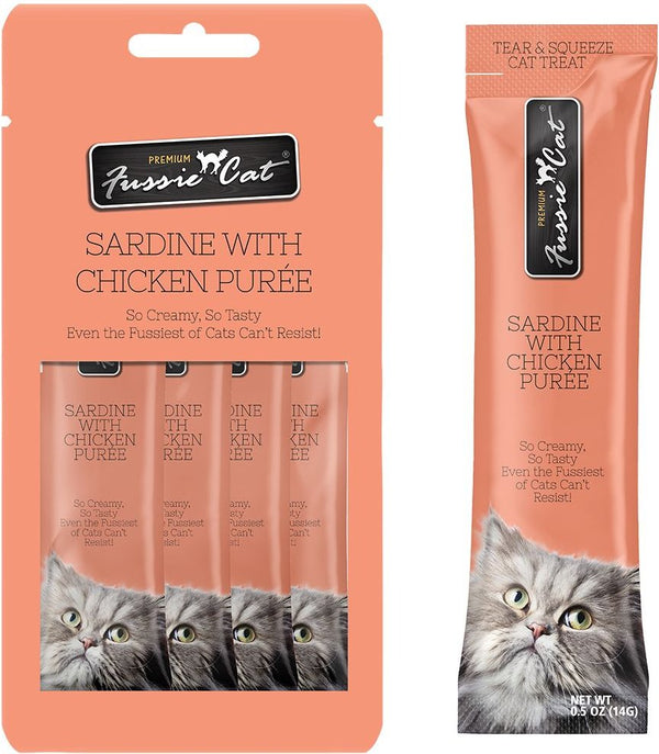 Fussie Cat Sardine with Chicken Puree Cat Food