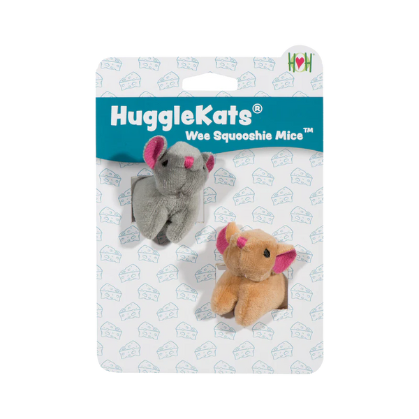 HuggleKats Wee Squooshie Mice Cat Toy