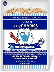 Yaky Charms Microwaveable Cheese Puffs With Bacon Dog Treats