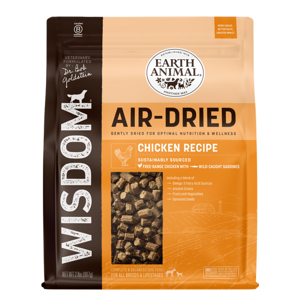 Earth Animal Air-Dried Chicken Dog Recipe Food