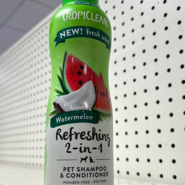 Tropiclean Refreshing Watermelon 2-in-1 Pet Shampoo and Conditioner