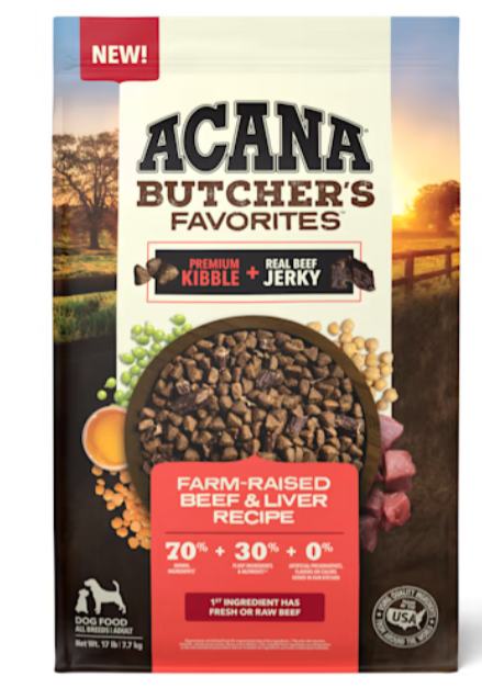 Acana Butcher's Favorites Farm Raised Beef & Liver Recipe Dog Food