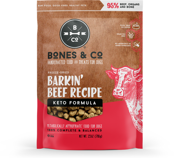 Bones & Co. Barkin Beef Freeze Dried Dog Food