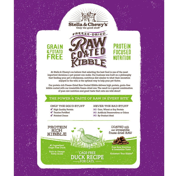 Stella & Chewy's Cage-Free Duck Recipe Raw Coated Cat Food