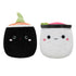 Squishmallows Squeaky Plush Sushi Shozo & Shun Black & White 2 pk Dog Toys