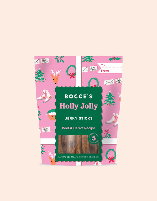 Bocces Holly Jolly Jerky Sticks Dog Treat