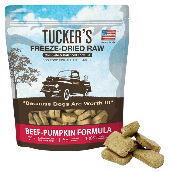 Tucker’s Beef and Pumpkin Freeze Dried Dog Food