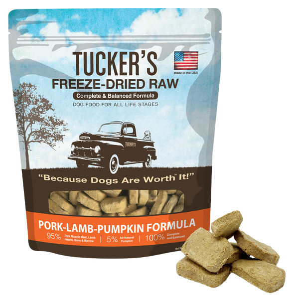 Tucker’s Pork, Lamb and Pumpkin Freeze Dried Dog Food