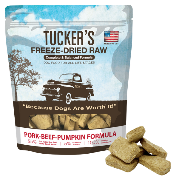Tucker’s Pork, Beef and Pumpkin Freeze Dried Dog Food