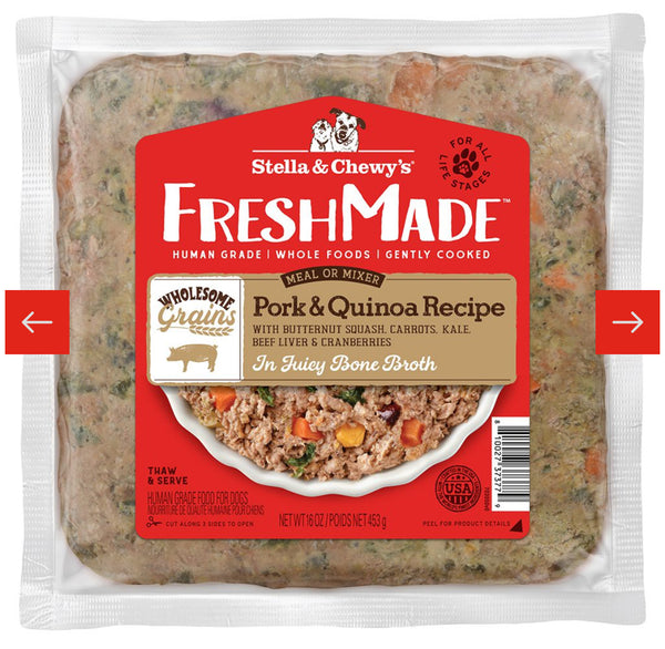 Stella & Chewy's Freshmade Pork & Quinoa Gently Cooked Dog Food