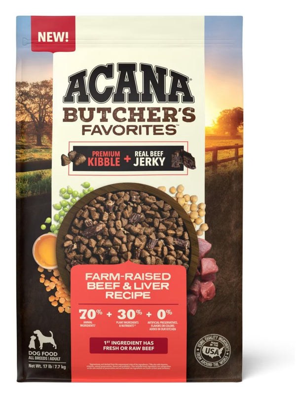 Acana Butcher’s Favorites Grain Free Beef and Liver Dog Food