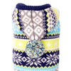 The Worthy Dog Fairisle Hoodie Dog sweater