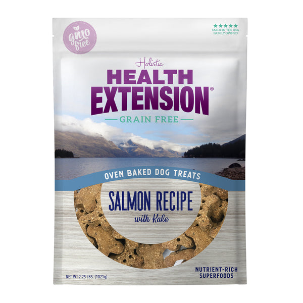 Health Extension Salmon Recipe with Kale Oven Baked Dog Treats