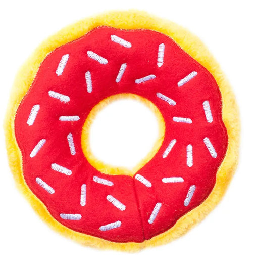 Zippy Paws Donuts Cherry Dog Toy