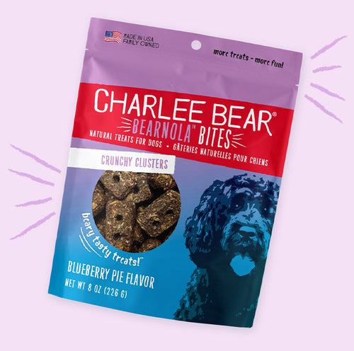 Charlee Bear Bearnola Bites Crunchy Clusters Blueberry Pie Flavor