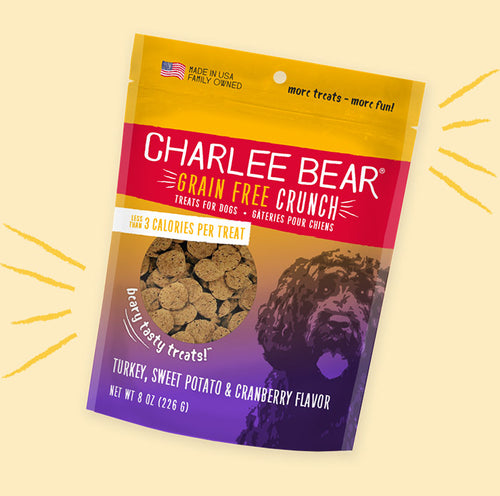 Charlee Bear Grain Free Crunch Turkey, Sweet Potato, & Cranberry Flavor