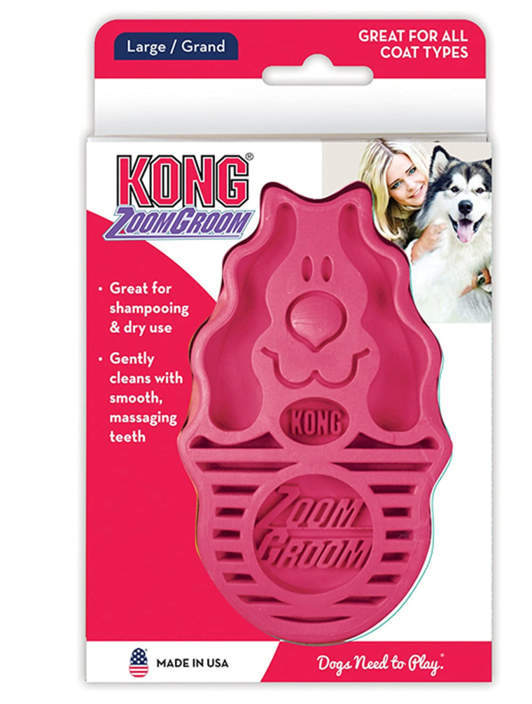Kong ZoomGroom Pink