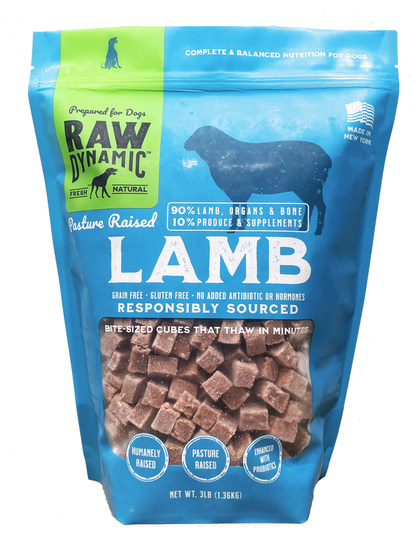 Raw Dynamic Lamb Frozen Dog Food