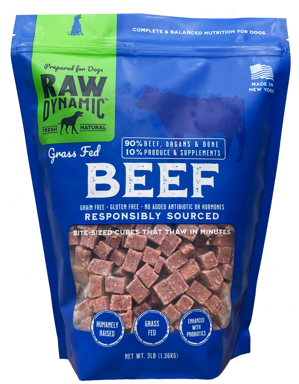 Raw Dynamic Beef Frozen Dog Food