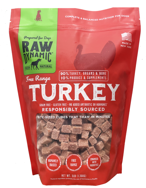 Raw Dynamic Turkey Frozen Dog Food
