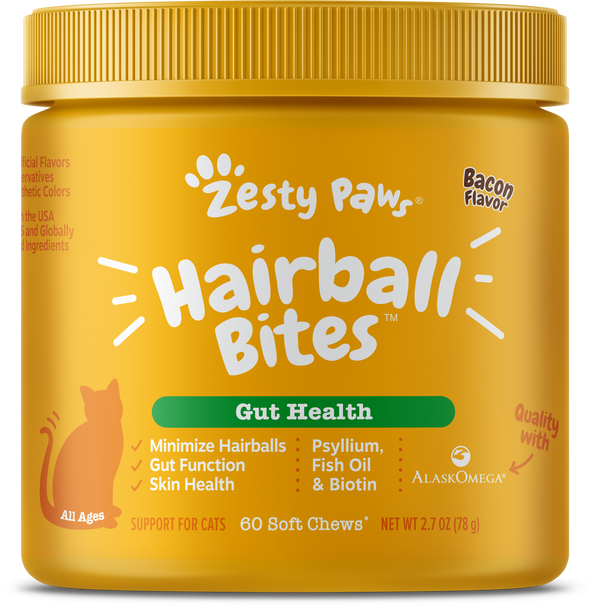 Zesty Paws Hairball Bites for Cats