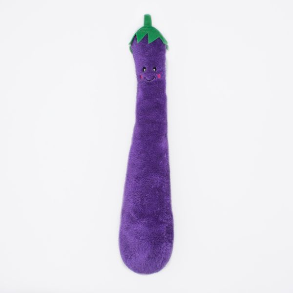 ZippyPaws Zippy Jigglerz Eggplant Dog Toy