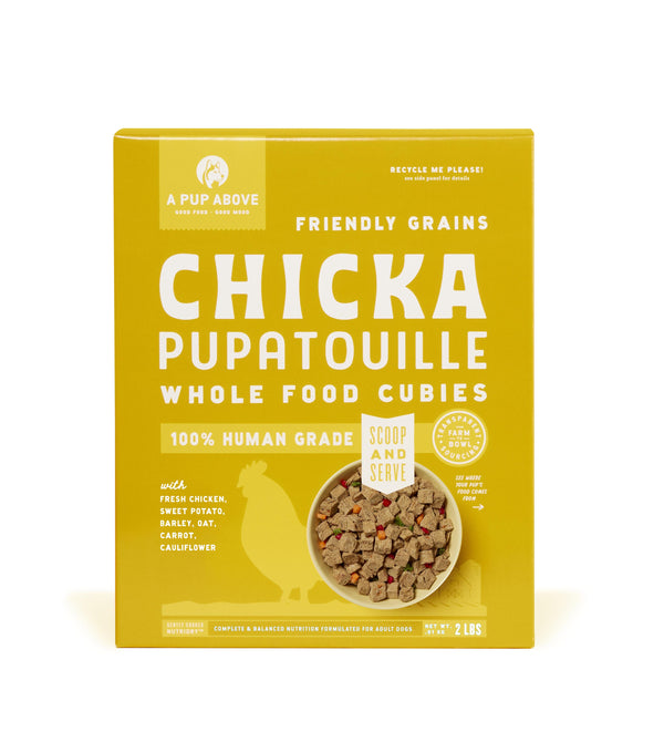A Pup Above Chicken Pupatouille Whole Food Cubies Dog Food