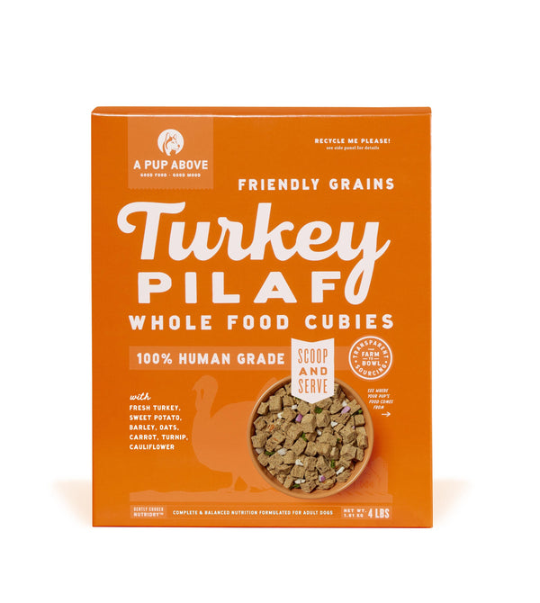 A Pup Above Turkey Pilaf Whole Food Cubies Dog Food