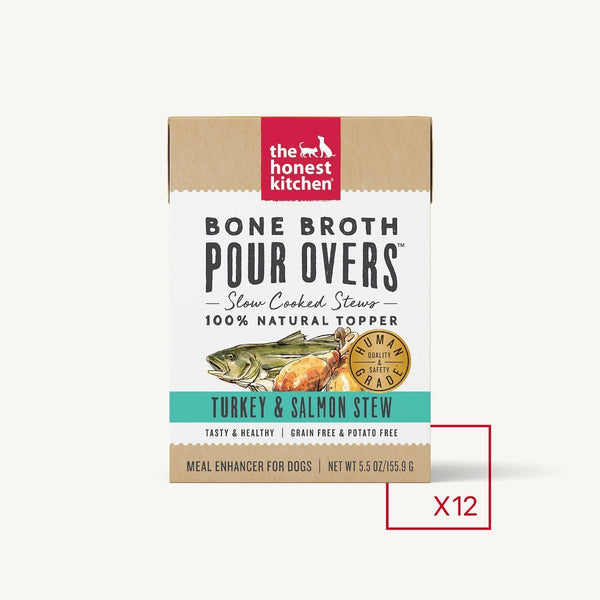 The Honest Kitchen Bone Broth Pour Overs Turkey & Salmon Flavor