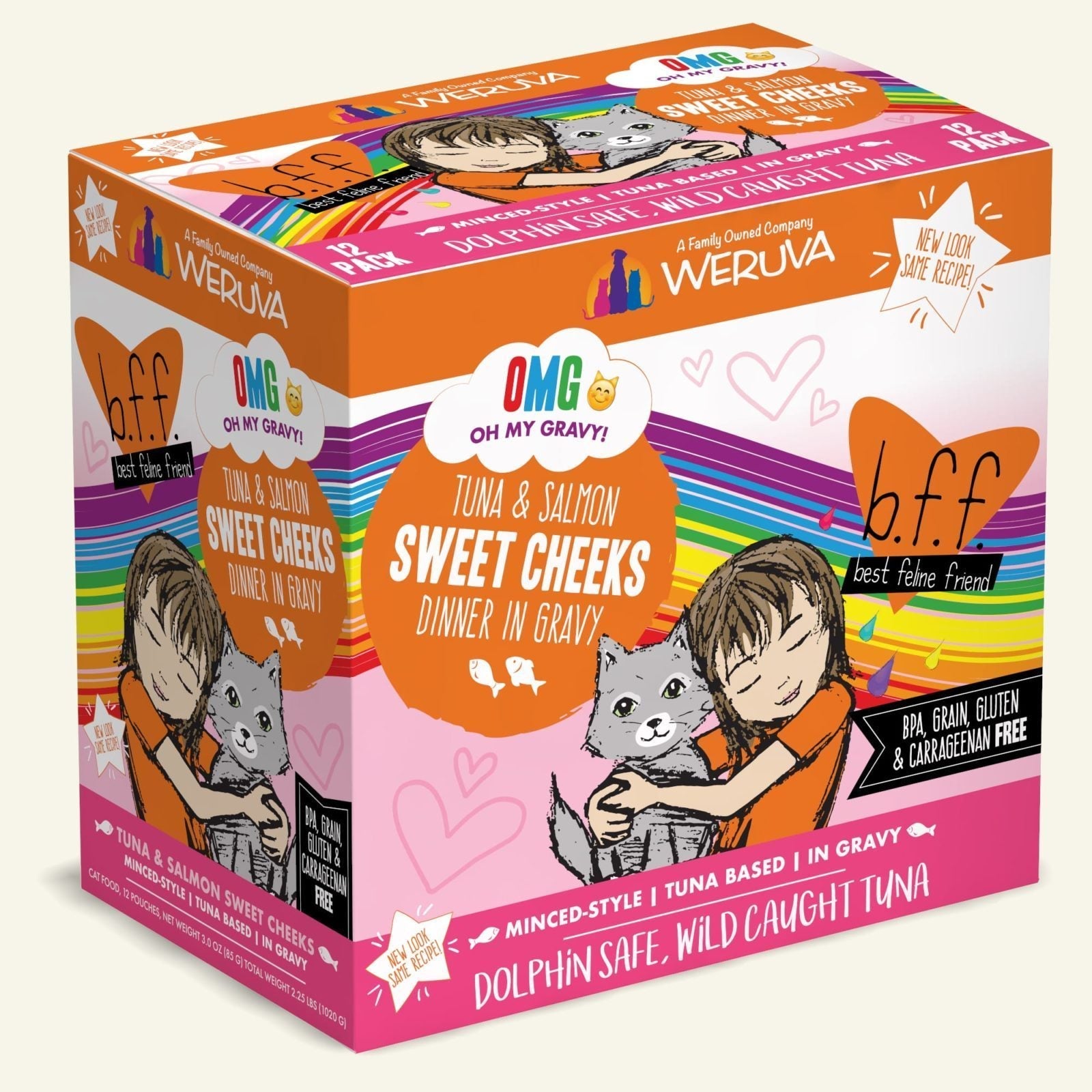 Weruva Omg! Tuna Salmon Sweet Cheeks Pouch Cat Food Pet
