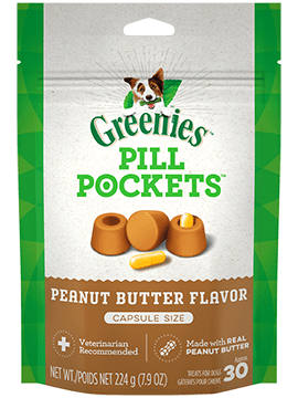 Greenies Pill Pockets Peanut Butter Flavor Dental Treats