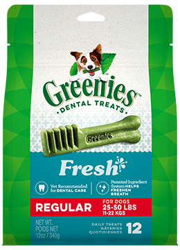 Greenies Fresh Regular Dog Dental Treats