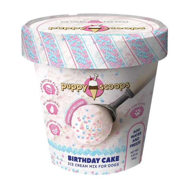 Puppy Scoops Birthday Cake Ice Cream Mix Dog Treat