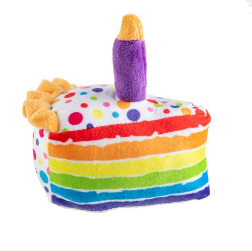 Haute Diggity Dog Rainbow Cake Plush Dog Toy