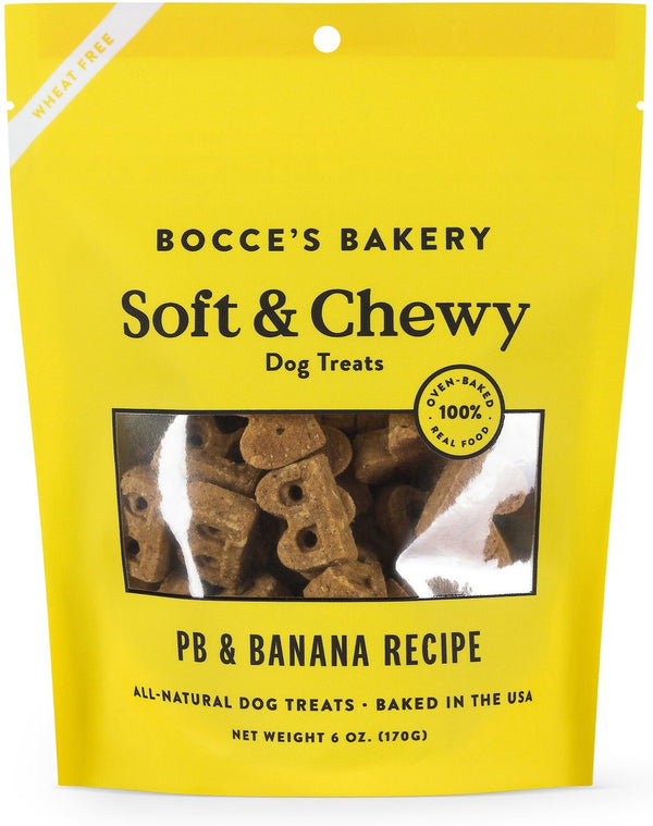 Bocce's Bakery Peanut Butter & Banana Soft & Chewy Dog Treats