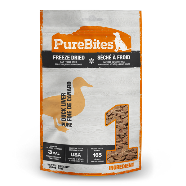 Purebites Duck Liver Freeze Dried Dog Treats
