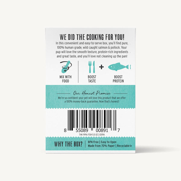 The Honest Kitchen Meal Booster - 99% Salmon & Pollock Dog Food Topper