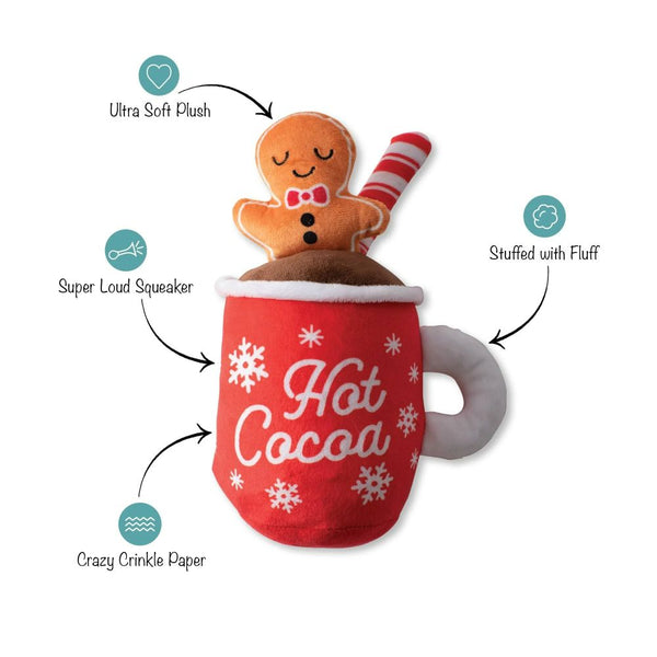 Zippy Paws Warming Up The Holidays Plush Dog Toy