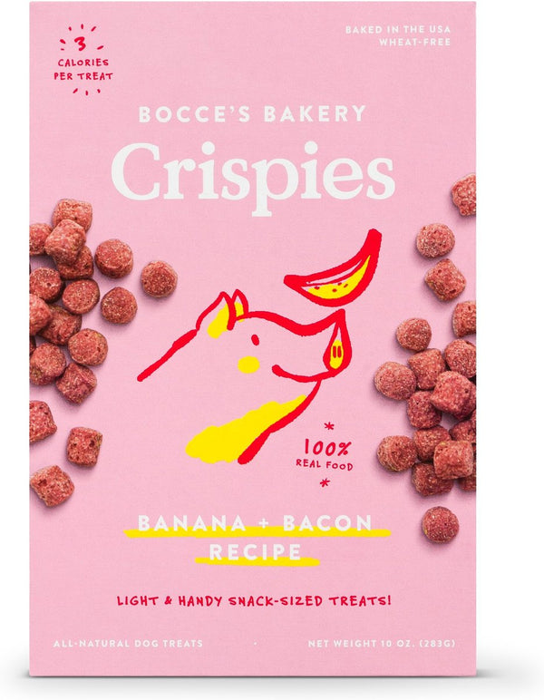 Bocce's Bakery Crispies Banana & Bacon Dog Treats
