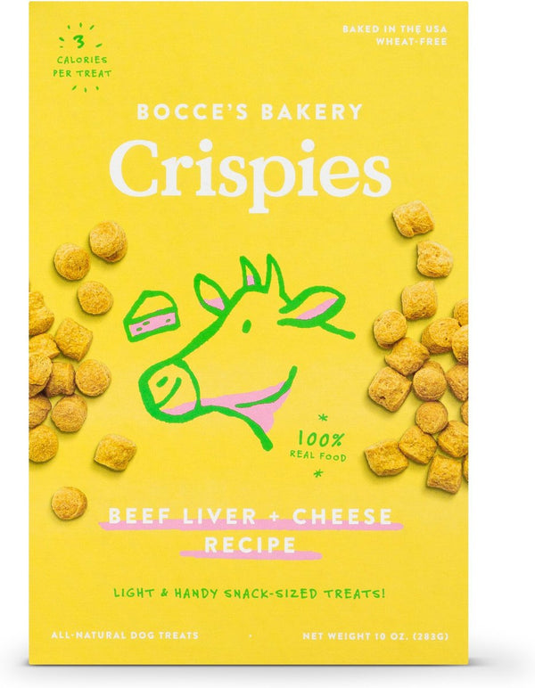 Bocce's Bakery Crispies Beef Liver & Cheese Dog Treats
