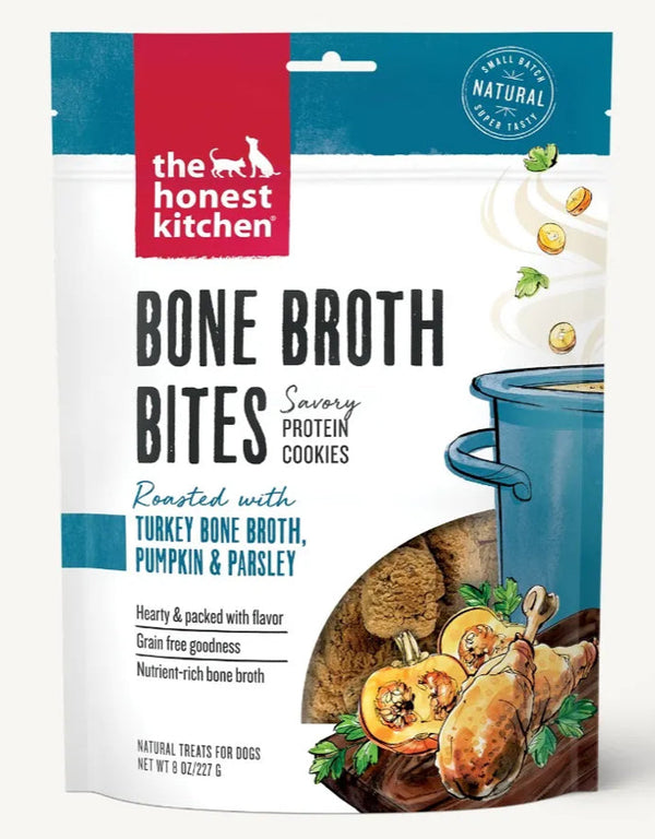 The Honest Kitchen Bone Broth Bites Turkey Dog Treats