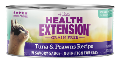 Health Extension Grain Free Tuna & Prawns Recipe Canned Cat Food