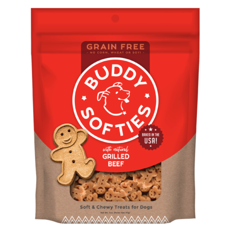Buddy Biscuits Grain Free Soft & Chewy Grilled Beef Dog Treats
