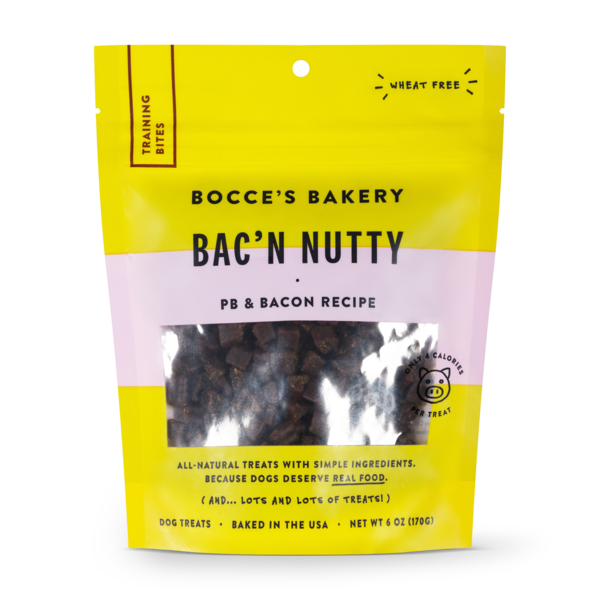 Bocce's Bakery Bac N' Nutty Training Bites Dog Treats