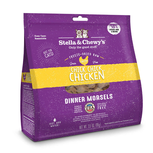 Stella & Chewy's Chick, Chick Chicken Freeze-Dried Raw Dinner Morsels Cat Food