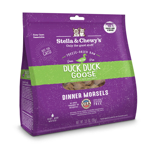 Stella & Chewy's Duck Duck Goose Freeze-Dried Raw Dinner Morsels Cat Food