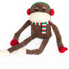 Zippy Paws Holiday Crinkle Monkey Dog Toy